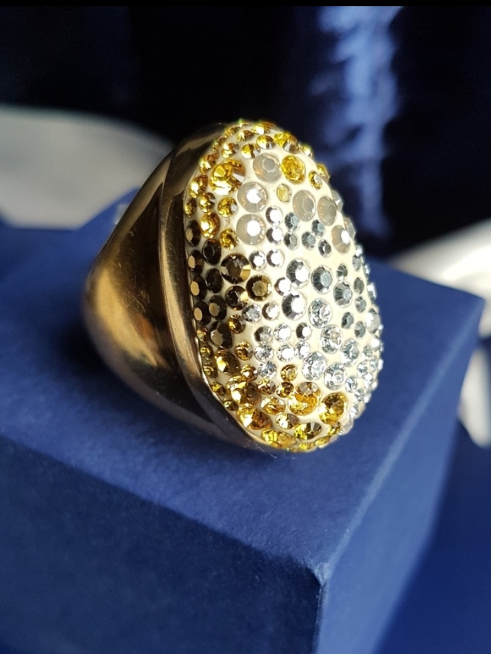 AUTHENTIC Swarovski Gold Kinshasa Ring